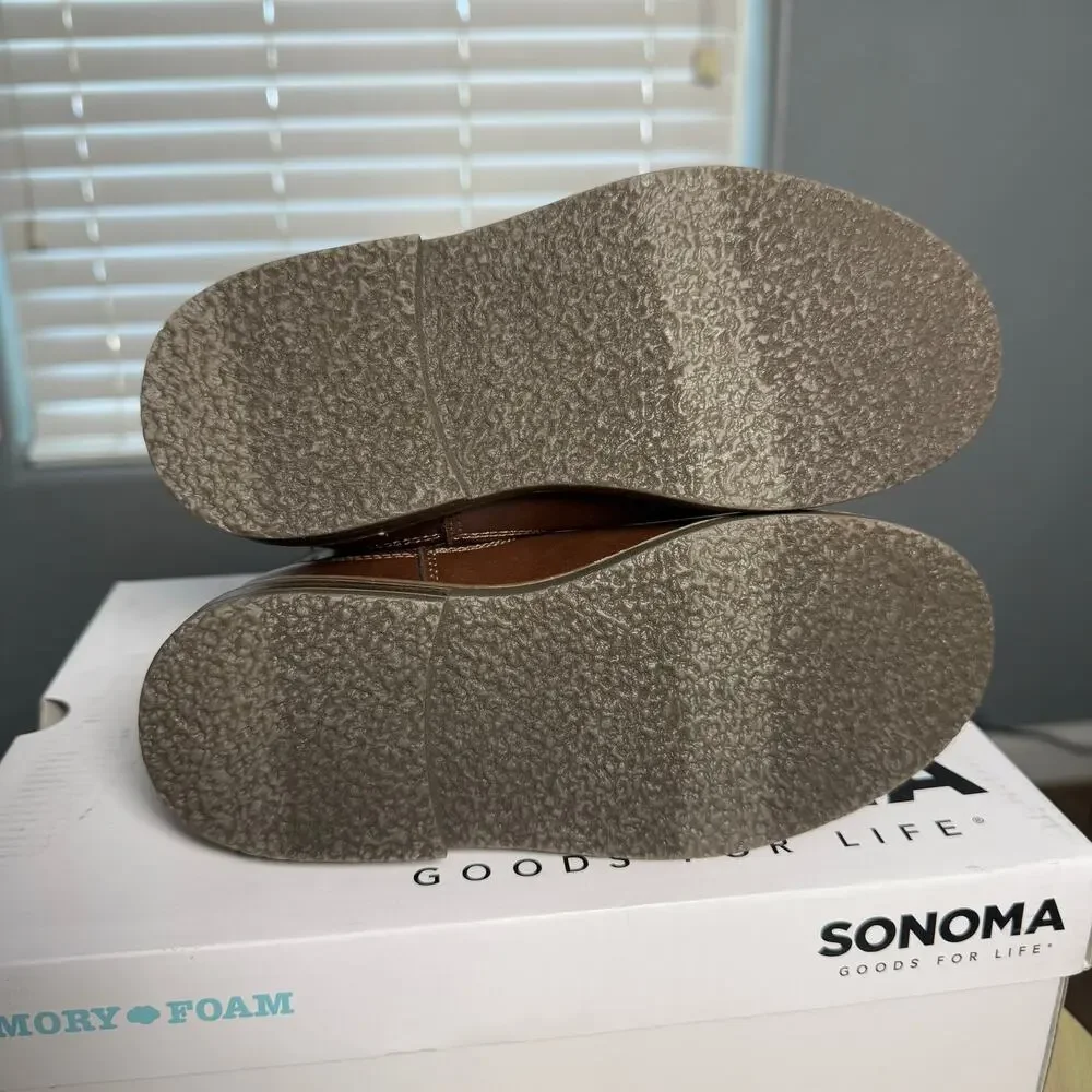 Sonoma Goods for Life Ilon Boys Chelsea Boots, Brown, US 13 - Picture 5 of 8